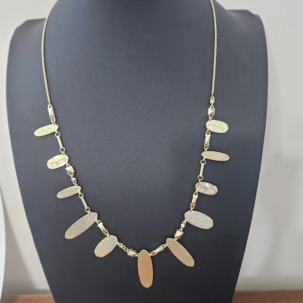 Kendra Scott Airella Gold Tone Crystal Necklace 20"